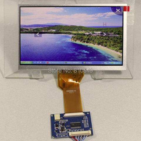 Panneau lcd LVDS 7 pouces AT070TN92, 800x480 + LVDS-TTL Tcon board = 7 pouces avec interface LVDS ► Photo 1/1