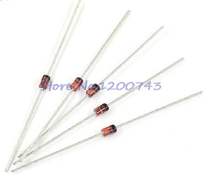 100 pcs/lot 1W Zener diode DO-41 3V 3V3 3V6 3V9 4V3 4V7 5V1 5V6 6V2 6V8 7V5 8V2 9V1 10V 11V 12V 13V 15V 1N4733A 1N4742A 1N4728A ► Photo 1/1