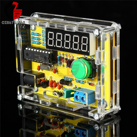 Testeur d'oscillateur de cristal compteur de fréquence, kit de bricolage 1Hz-50MHz + étui nouveau ► Photo 1/6