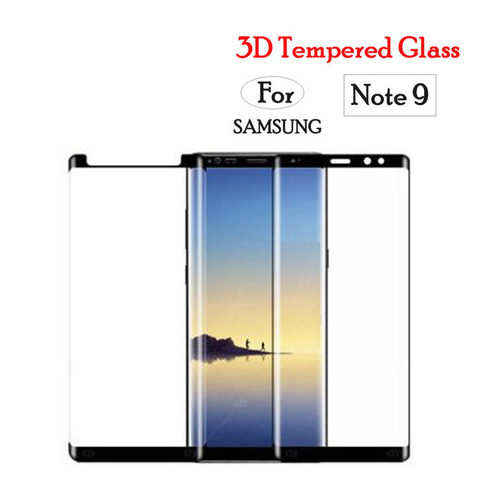 3D Verre Trempé Courbé Pour Samsung Galaxy Note 9 Couverture Complète 9 H film Protecteur Protecteur D'écran Anti-Déflagrant pour SM-N9600 ► Photo 1/6