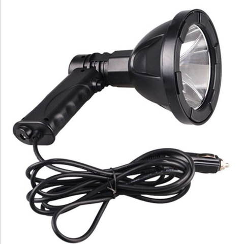 Projecteur Portable Super lumineux de chasse 12V 100W | Projecteur portatif, lampe de travail Rechargeable, lampe de couleur noire de 4 pouces ► Photo 1/6