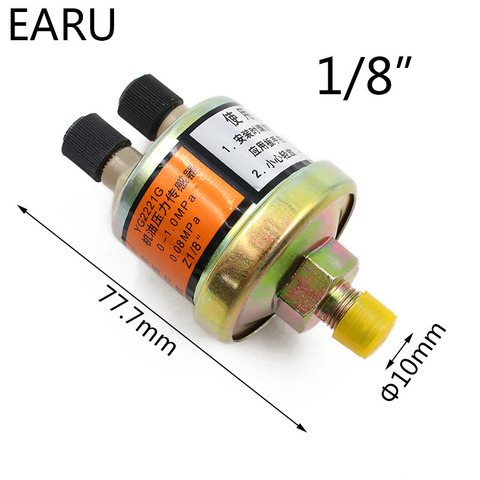 Capteur de pression d'huile moteur de haute qualité, jauge, interrupteur d'envoi, capteurs de pression pour voiture C45, 1/8 NPT, 80x40mm ► Photo 1/5