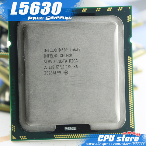 Intel – CPU Xeon L5630 2.13GHz, Cache LGA1366 12 mo L3, Quad Core, pour serveur, livraison gratuite ► Photo 1/3