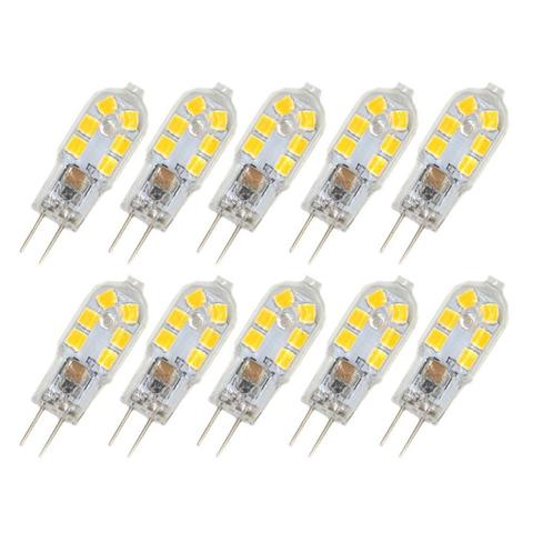 Beeforo-ampoule G4 LED, 2835 12led, 20W, ampoule équivalente, 12 volts DC, blanc chaud/blanc, 3000K,6000 degrés (paquet de 10) ► Photo 1/6