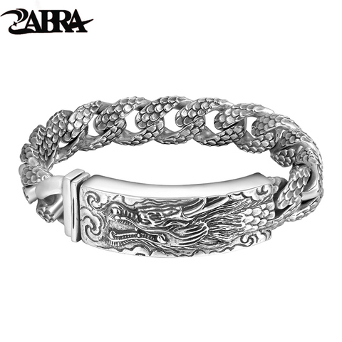 ZABRA-Bracelet en argent Sterling 925 pour hommes, bijoux Vintage Punk et thaïlandais, bijoux à chaîne ► Photo 1/5