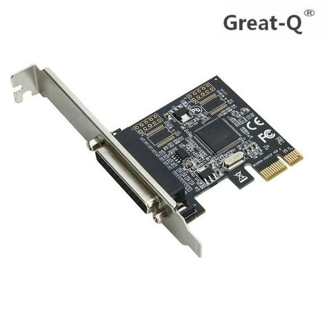 Great Q – carte PCIe parallèle IEEE 1284 pour contrôleur industriel, carte d'extension PCI express vers imprimante DB25 LPT ► Photo 1/3