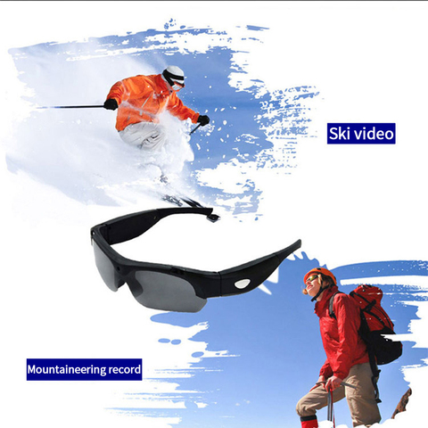 Lunettes de soleil intelligentes 1080P HD, 16 go/32 go, verres polarisés, noir et Orange ► Photo 1/1