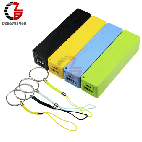 Bleu vert noir jaune bricolage batterie externe 18650 boîtier de batterie USB batterie externe Kit de boîtier 18650 chargeur de batterie bricolage boîte ► Photo 1/6