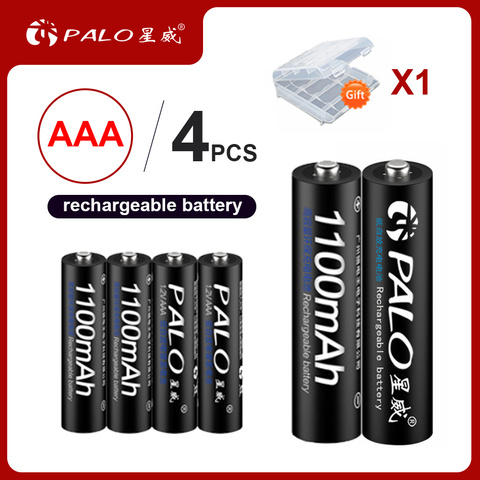 Lot de 4 Batteries préchargées AAA 1.2V 1100mAh, 3A, pour voiture jouet ► Photo 1/6