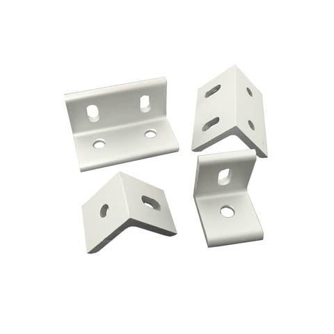 Joint de connexion de support d'angle de connecteur de réglage pour profil en aluminium 2 trous/4 trous 3030/4040/6060/8080 ► Photo 1/5