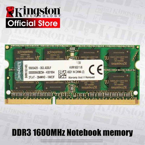 Kingston-mémoire pour Gaming, 1600Mhz, RAM DDR3, 8 go, 4 go DDR4, 16 go, 1.2V, 260 broches, mémoire vive pour Notebook, Original ► Photo 1/6