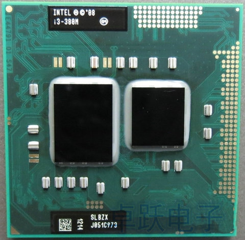 Processeur Intel core d'origine I3 380 M 3 M Cache 2.5 GHz ordinateur portable processeur d'unité centrale livraison gratuite I3-380M ► Photo 1/1
