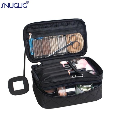 SNUGUG – sacs à cosmétiques pour femmes, sac de maquillage, organisateur de voyage, professionnel, brosse de rangement, nécessaire, trousse de toilette de beauté trousse à maquillage ► Photo 1/6