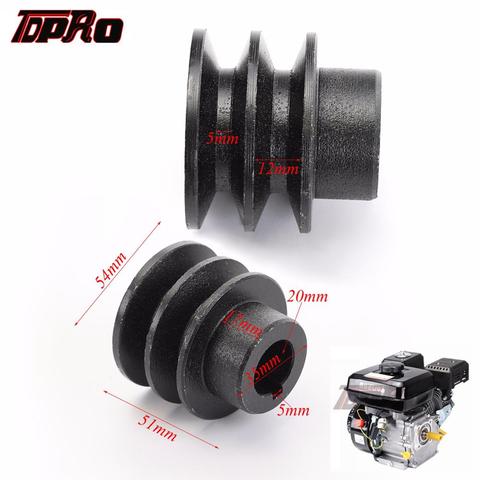 TDPRO – poulie de courroie à Double rainure, 35mm OD 20mm ID V, alésage pour moteurs Honda 168F 170F GX110 GX120 GX160 GX200 7HP ATV Go Kart ► Photo 1/6