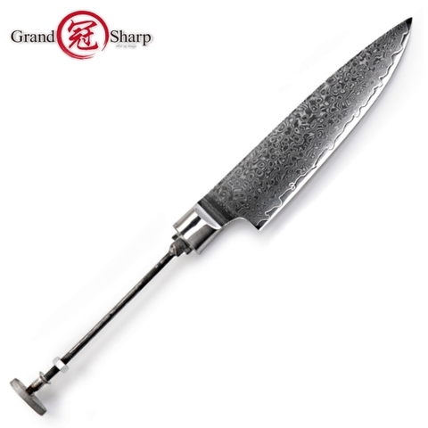 Couteau damas à lame vierge VG10, couteau de cuisine japonais en acier outils de bricolage pièces, couteau damas pour l'épluchage de Chef pour Hobby 67 couches PRO ► Photo 1/3