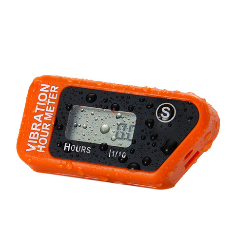 Compteur d'heure numérique sans fil, Orange, réutilisable, pour moto, ATV, Dirt Bike, équipement de tondeuse à gazon 016B ► Photo 1/6