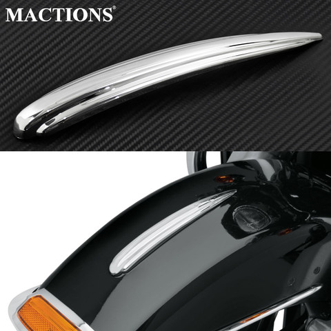 Garniture de garde-boue avant de moto chromé pour Harley Touring Road drift FLTRX Street slide FLHX Sportster XL Dyna Softail Slim FLSL ► Photo 1/6