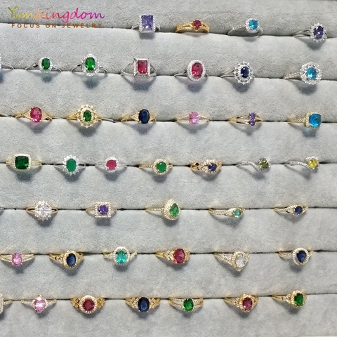Nouveau mystérieux cadeau chanceux de Yunkingdom marque de mode anneaux de Style aléatoire pour les femmes taille de bague 6 7 8 9 10 ► Photo 1/4