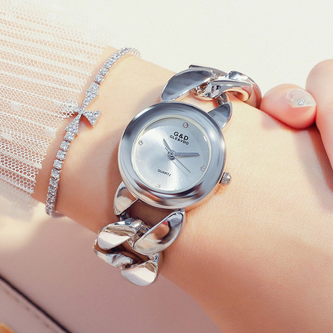 G & D – montre-Bracelet à Quartz pour femmes, marque de luxe, cadran en cristal, tendance, 2022 ► Photo 1/6