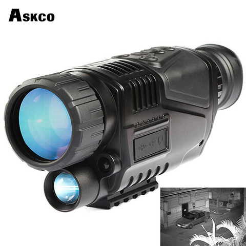 Askco – télescope de vision nocturne 5x40, monoculaire numérique puissant à infrarouge, lunettes de vision nocturne, peut prendre des photos vidéo pour la chasse ► Photo 1/6