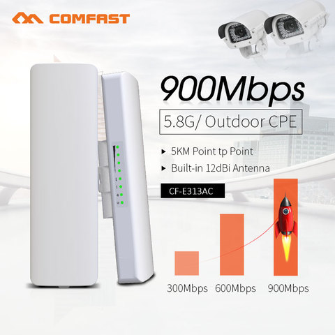 COMFAST-amplificateur de Signal sans fil, 3-5KM, 900 mb/s, extérieur, haute puissance, pont WIFI 5.8G, CF-E313AC ► Photo 1/6