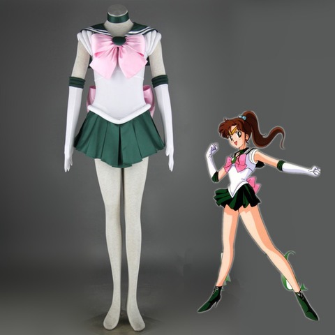 Costume de Cosplay pour enfants, tenue de haute qualité, sur mesure, thème dessin animé, Sailor Moon Makoto Kino/Sailor Jupiter ► Photo 1/6