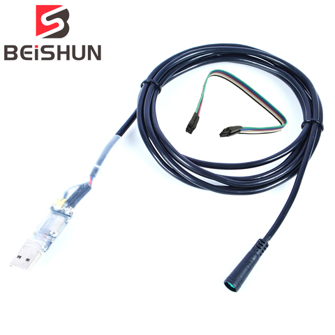 Bafang USB programmation longueur 2M câble pour 8fun/bbfairy b BBS02B BBSHD mi lecteur central câble programmé avec des lignes colorées ► Photo 1/6