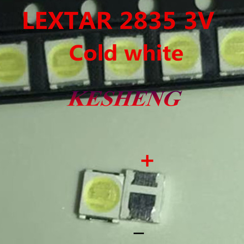 LEXTAR – 200 pièces/Original 2835 3528 3V 1w-2W SMD, pour la réparation, rétro-éclairage de télévision, blanc froid, LCD ► Photo 1/3