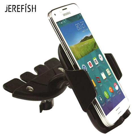 Jerefish – support universel réglable pour iPhone Redmi Huawei xiaomi, emplacement pour lecteur CD, support de téléphone portable pour voiture ► Photo 1/6