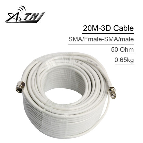 Qualité supérieure, ATNJ 3D-FB RG58 20m SMA/câble Coaxial mâle ► Photo 1/5