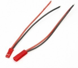 5 paires/lot * 20AWG câble de Gel de silice 100mm mâle + femelle prise JST avec Anode JST et connecteur cathodique pour batterie RC Lipo ► Photo 1/5