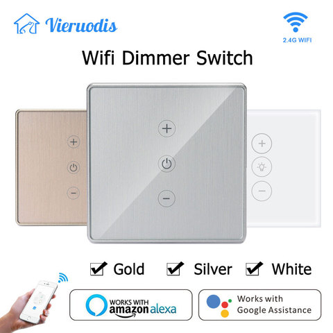 Interrupteur de intensité wi-fi Led, 400W, continu, contrôle tactile Tuya Smart Life/Tuya, avec ampoule, Compatible avec Alexa et Google Assistant ► Photo 1/6