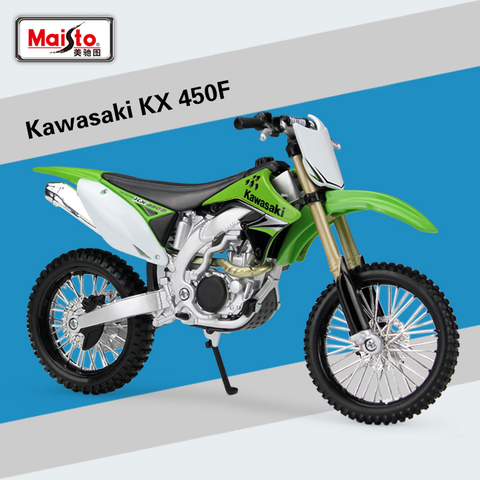 Maisto 1/12 échelle kawasaki KX 450F moto course moulé sous pression Motocross alliage métal moto modèle jouets pour enfants cadeaux d'anniversaire ► Photo 1/4