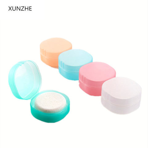 XUNZHE – boîte à savon ronde transparente en plastique, porte-éponge, ensemble d'accessoires de salle de bain pour la maison, édition savon, boîte à savon à la mode ► Photo 1/6