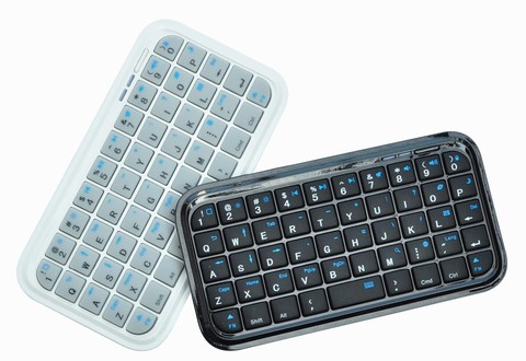 Mini clavier Bluetooth Portable sans fil, pour Apple TV 4, télécommande Smartphone, Amazon Fire TV android ► Photo 1/4