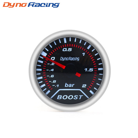 Dynoracing – jauge Boost 2 pouces (52mm), lentille de fumée, Turbo, (-1 ~ 2 Bar), jauge de voiture/compteur de voiture BX101225 ► Photo 1/1