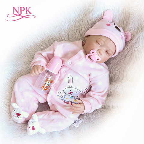 NPK 55 cm corps souple Silicone Reborn bébé poupées jouet à vendre meilleur cadeau pour fille enfant filles nouveau-né NPK bébés ► Photo 1/6