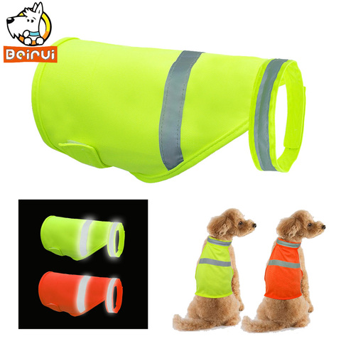 Gilet de sécurité réfléchissant pour chiens | Vêtements pour chiens à haute visibilité, imperméables et lumineux pour animaux de compagnie, vêtements pour petits moyens et grands ► Photo 1/6