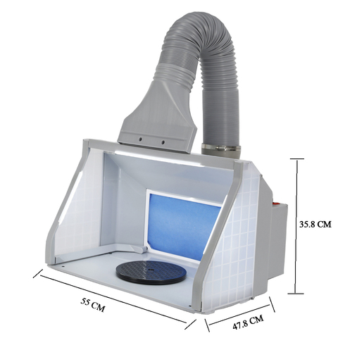 OPHIR – cabine de pulvérisation d'aérographe pour tous les arts, peinture, gâteau, artisanat, modèle de loisir AC092LED ► Photo 1/1