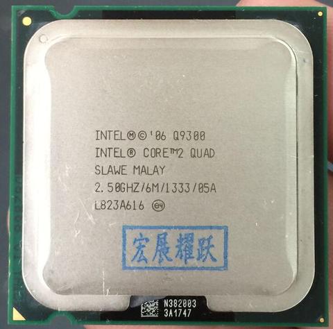 PC ordinateur Intel Core2 Quad Processeur Q9300 (6 M Cache, 2.50 GHz, 1333 MHz FSB) LGA775 Bureau CPU ► Photo 1/2
