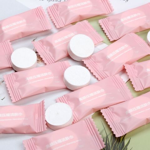 Serviettes jetables pour le visage, Mini lingettes humides, pour voyage, pour le visage, compacte, humide ► Photo 1/6