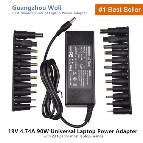 19V 4.74A 90W chargeur adaptateur universel pour Acer Asus Dell HP Lenovo Samsung Toshiba 18.5V 19.5V 20V ► Photo 1/6