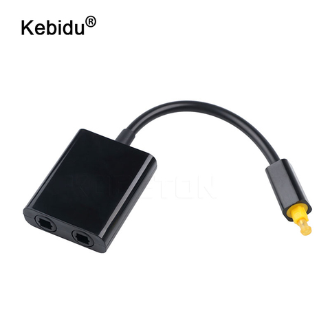 Kebidu – adaptateur de répartiteur de Fiber optique Toslink numérique Mini USB Audio 1 à 2 femelle, câble Micro Usb, accessoire, câble Audio et vidéo ► Photo 1/6