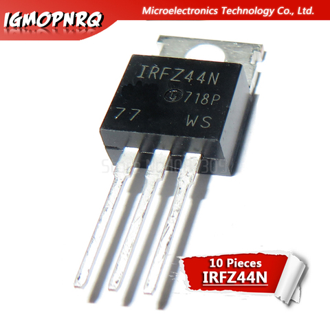 10 pièces IRFZ44N IRFZ44 IRFZ44NPBF MOSFET MOSFT 55V 41A 17.5mOhm 42nC À-220 nouveau original ► Photo 1/1