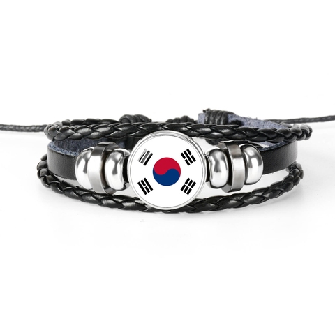 Bracelet drapeau National de la lettonie pour hommes et femmes, nouvelle mode, corée du sud, bijoux cadeau d'amitié pour les Fans de Football, 2022 ► Photo 1/6