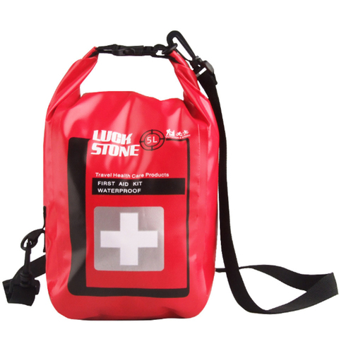 Luckstone – kit de premiers secours médicaux en plein air, sac étanche à bandoulière de 5l, Mini sac étanche d'urgence pour voyage ► Photo 1/4