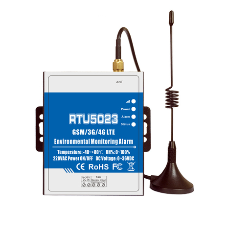 GSM 3G 4G RTU alarme d'humidité de la température alerte perdue moniteur à distance Support minuterie rapport APP contrôle RTU5023 avec capteur de température ► Photo 1/1