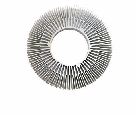 Radiateur de tournesol à LED circulaire en aluminium, haute puissance, 115x50x25mm, lampes et lanternes de ménage, dissipation thermique, 2 pièces/lot ► Photo 1/1