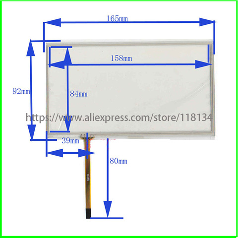 Écran tactile 7 pouces, JVC-KW-AVX900 mm x 92mm, résistance 4 lignes, pour JVC KW AVX900, nouveau, compatible 165 ► Photo 1/1