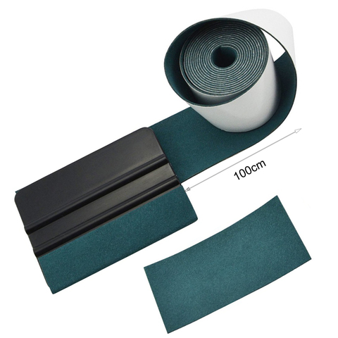 FOSHIO-bord en tissu daim, 100CM, tissu de protection, enveloppe en vinyle en Fiber de carbone, outils de voiture ► Photo 1/6